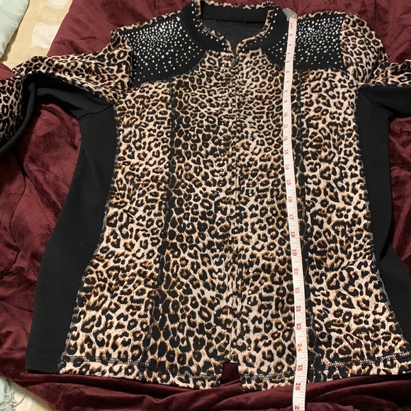 Leopard print fashion glitter jacket - Picture 5 of 5